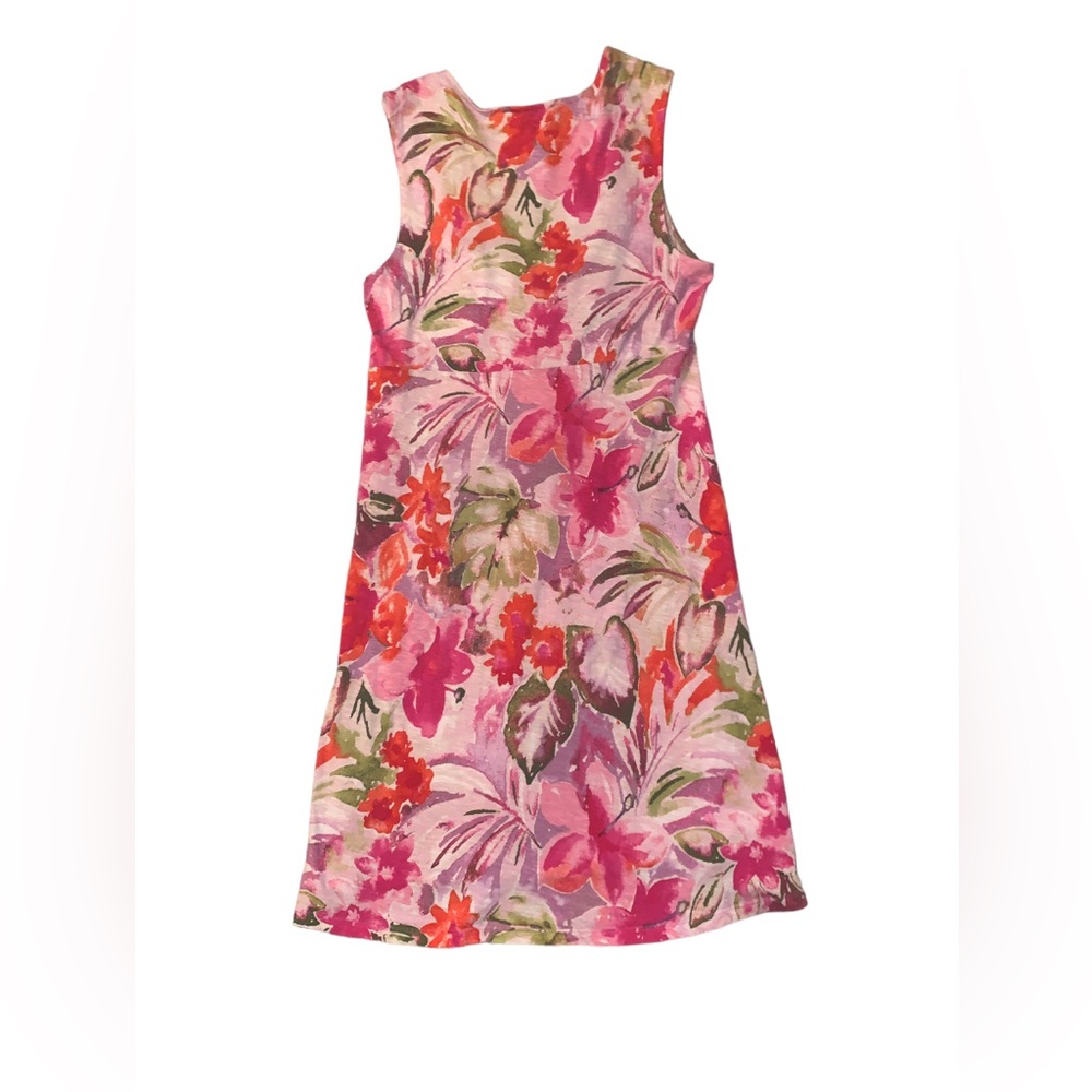Tommy Bahama Pink Floral Sleeveless Midi Dress - Picture 4 of 8